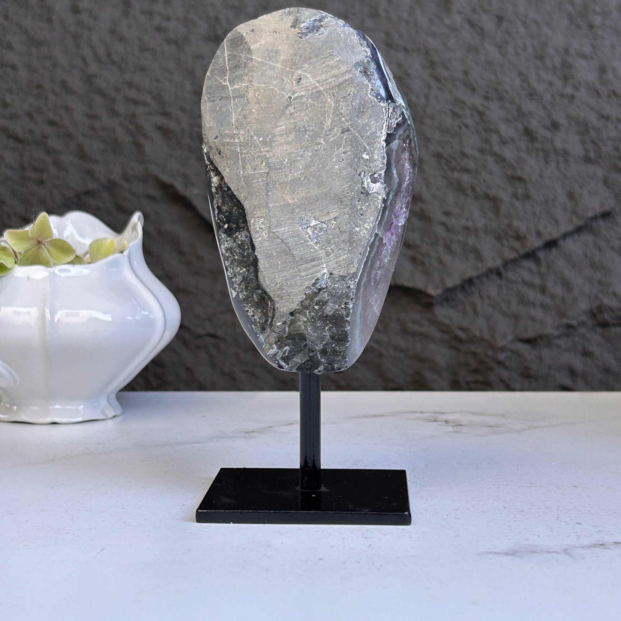 Amethyst Crystal on Metal Stand, Extra Large amethyst