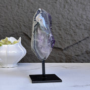 Amethyst Crystal on Metal Stand, Extra Large amethyst