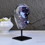 Amethyst Crystal on Metal Stand, Extra Large amethyst