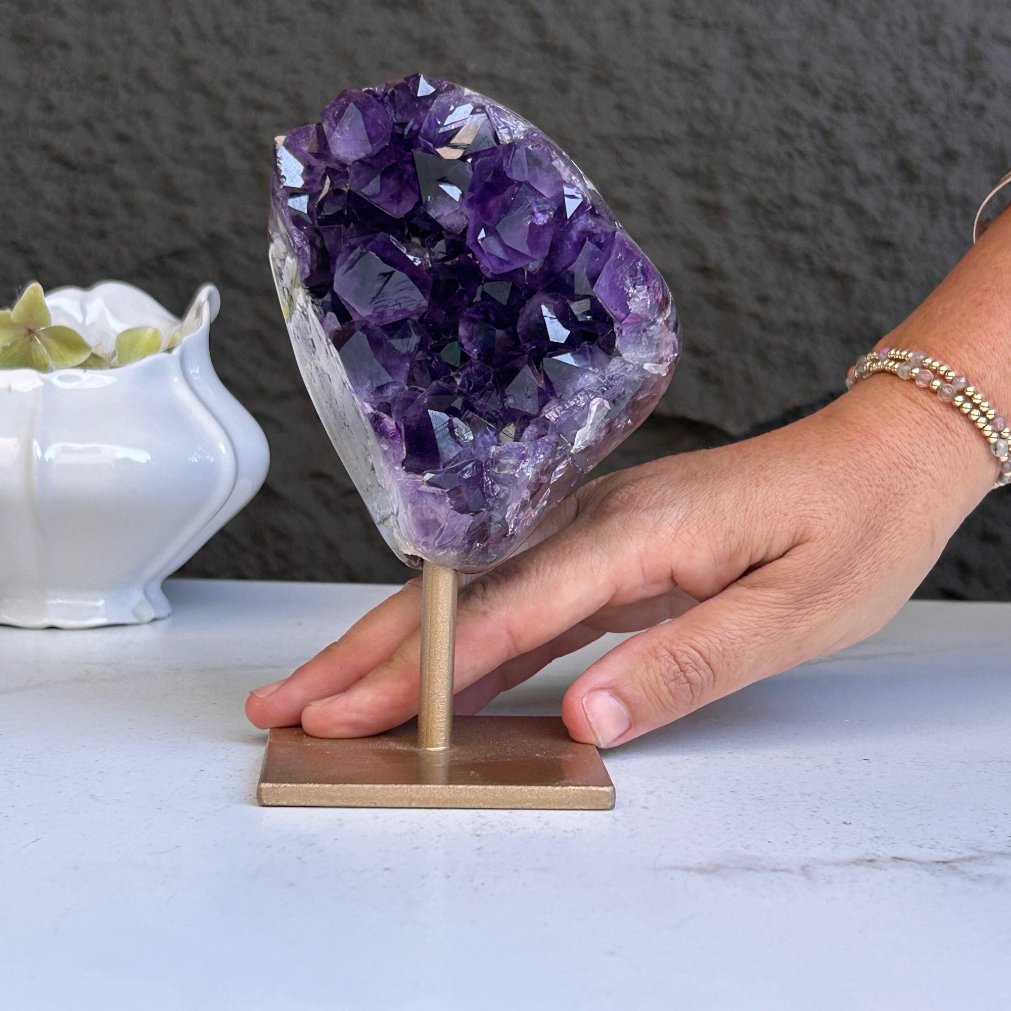 Amethyst geode, genuine amethyst