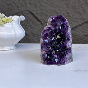 Large crystals Amethyst geode with Agate formations
