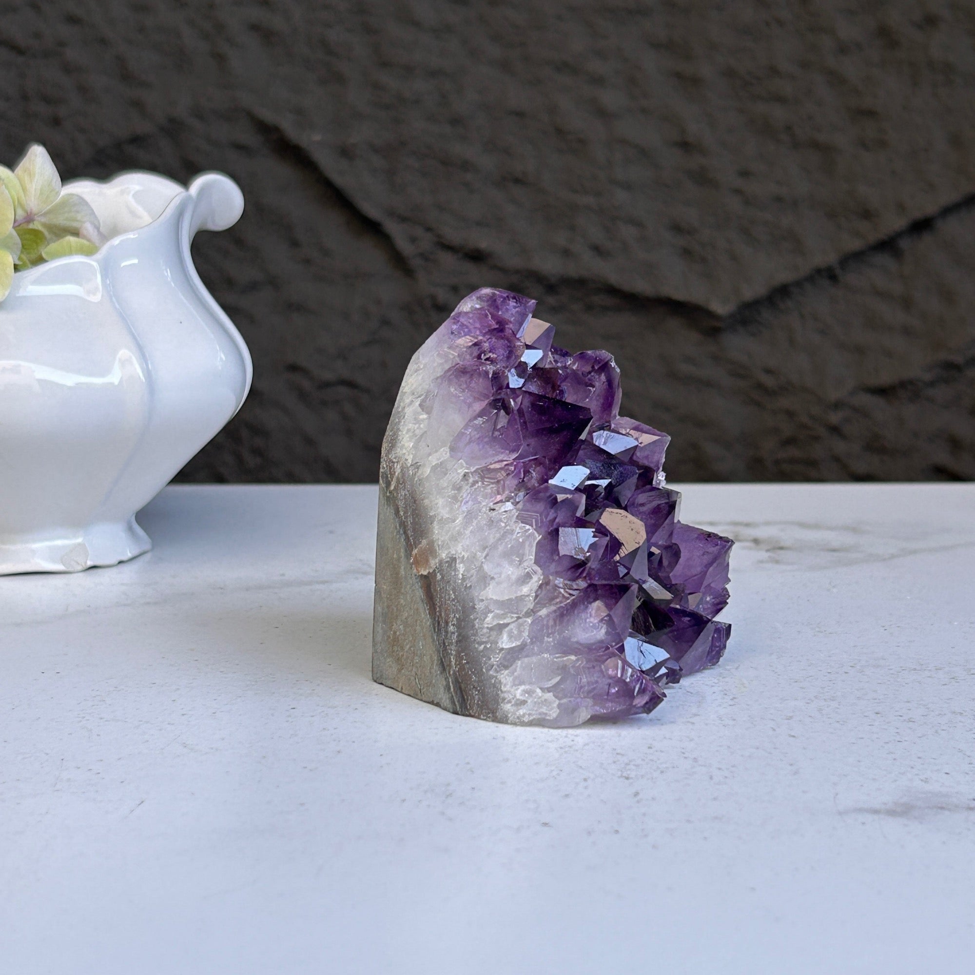 Large crystals, Amethyst geode, Anxiety relief, Stay safe gift