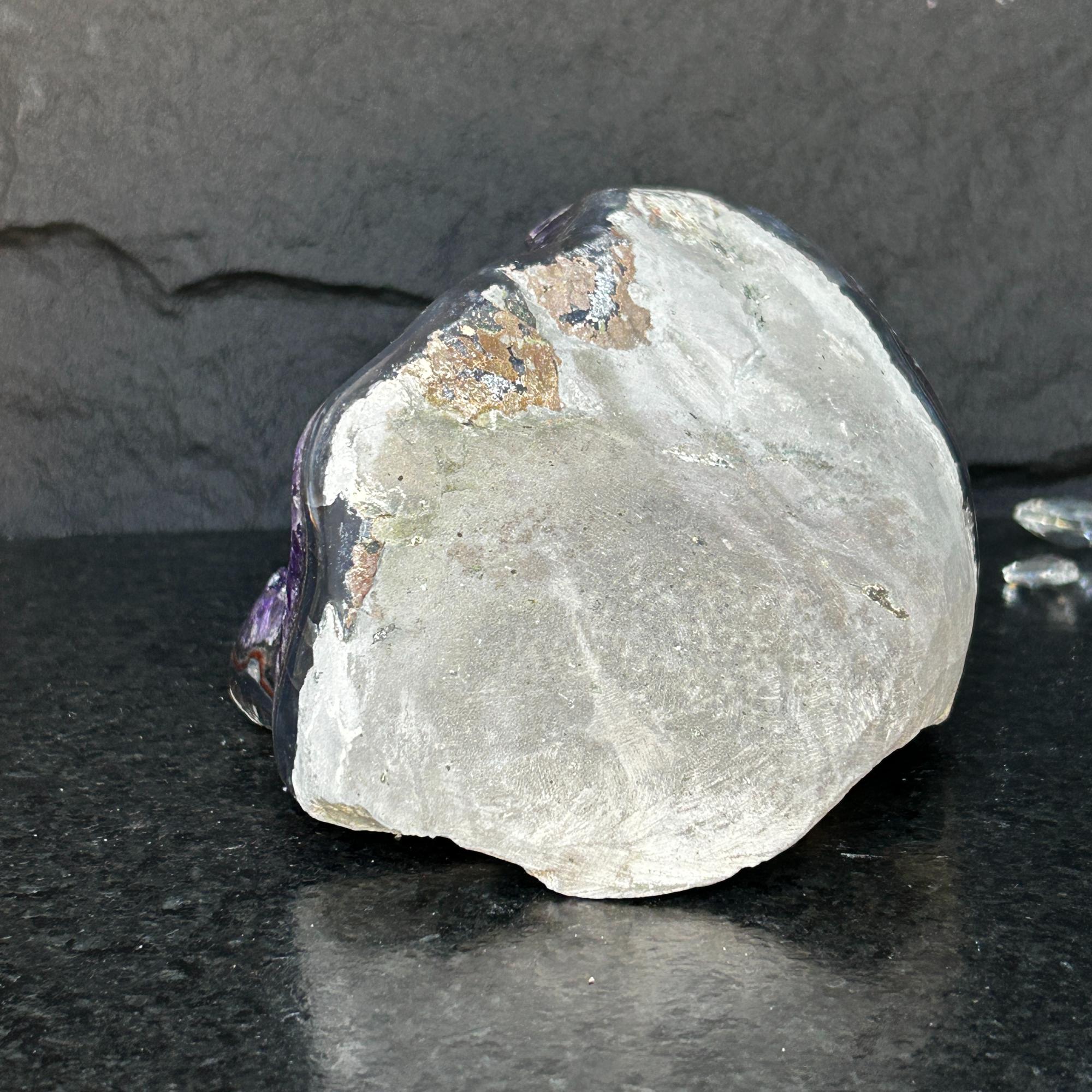 Large Amethyst Geode Cave with Agate edges, Unique Home Decor Crystal, High Quality Quartz, Crystal centerpiece