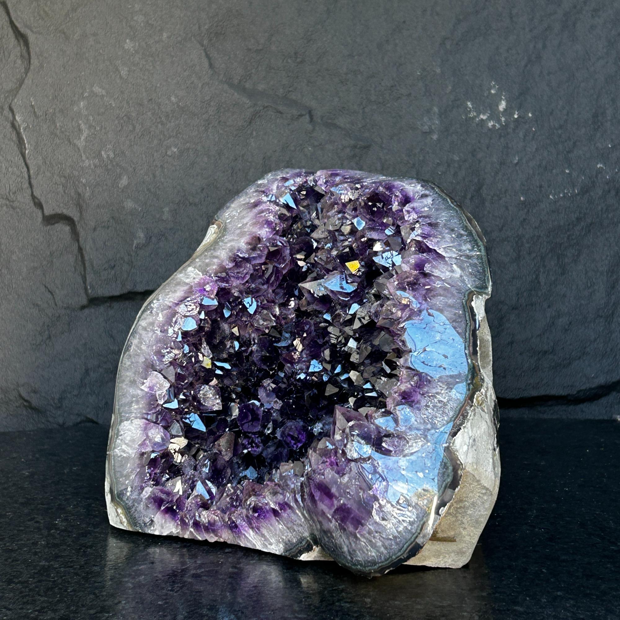Unique Premium quality Amethyst, Geode cave amethyst 9 inches