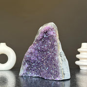 Amethyst with agate formations, amethyst cathedral