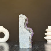 Amethyst with agate formations, amethyst cathedral