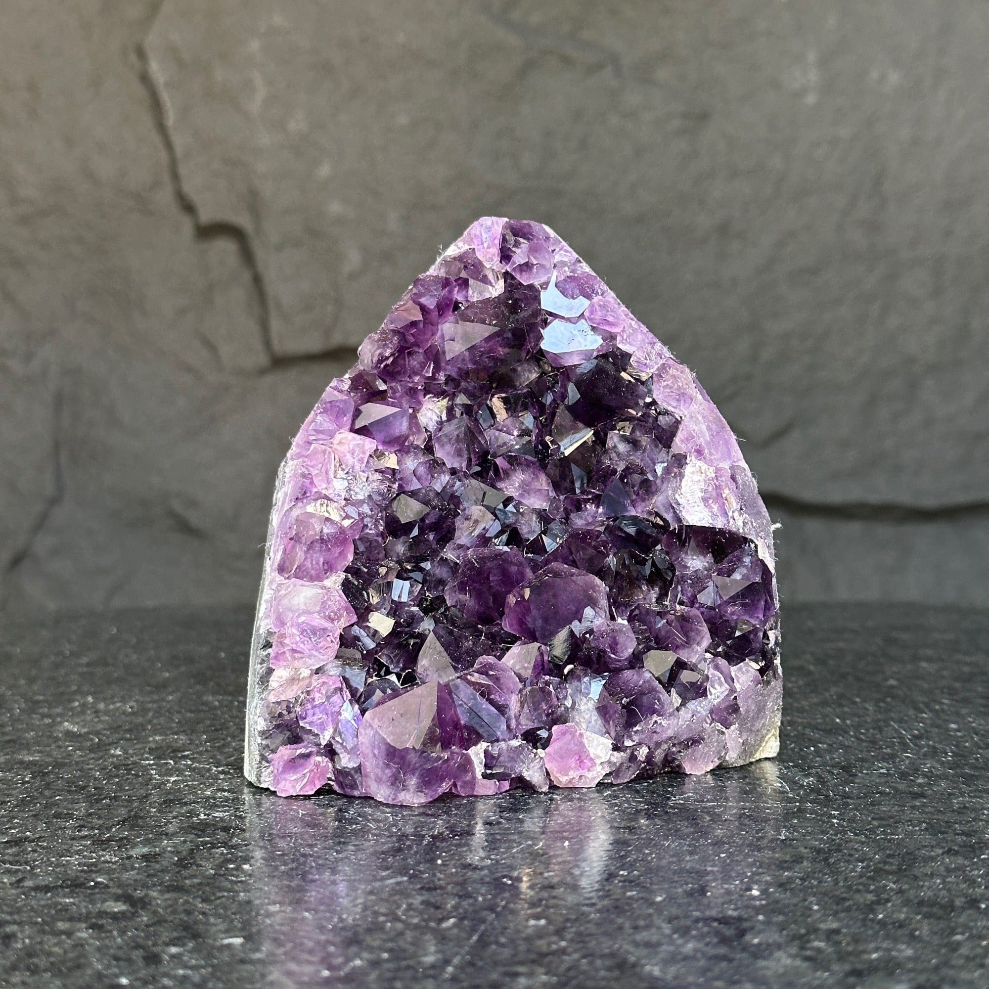 Large Amethyst geode, Unique crystal cluster with Agate formations