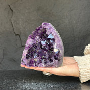 Large Amethyst geode, Unique crystal cluster with Agate formations