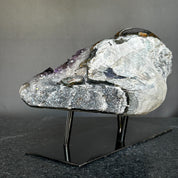 Crystal Geode, home decor with crystals, quartz and amethyst find, Amethyst with agate