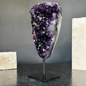 Superb Crystal Geode, Large Cave, Amethyst Crystal for collectors, 9 in Tall Full polished stone, Stunning decor AAA Crystal