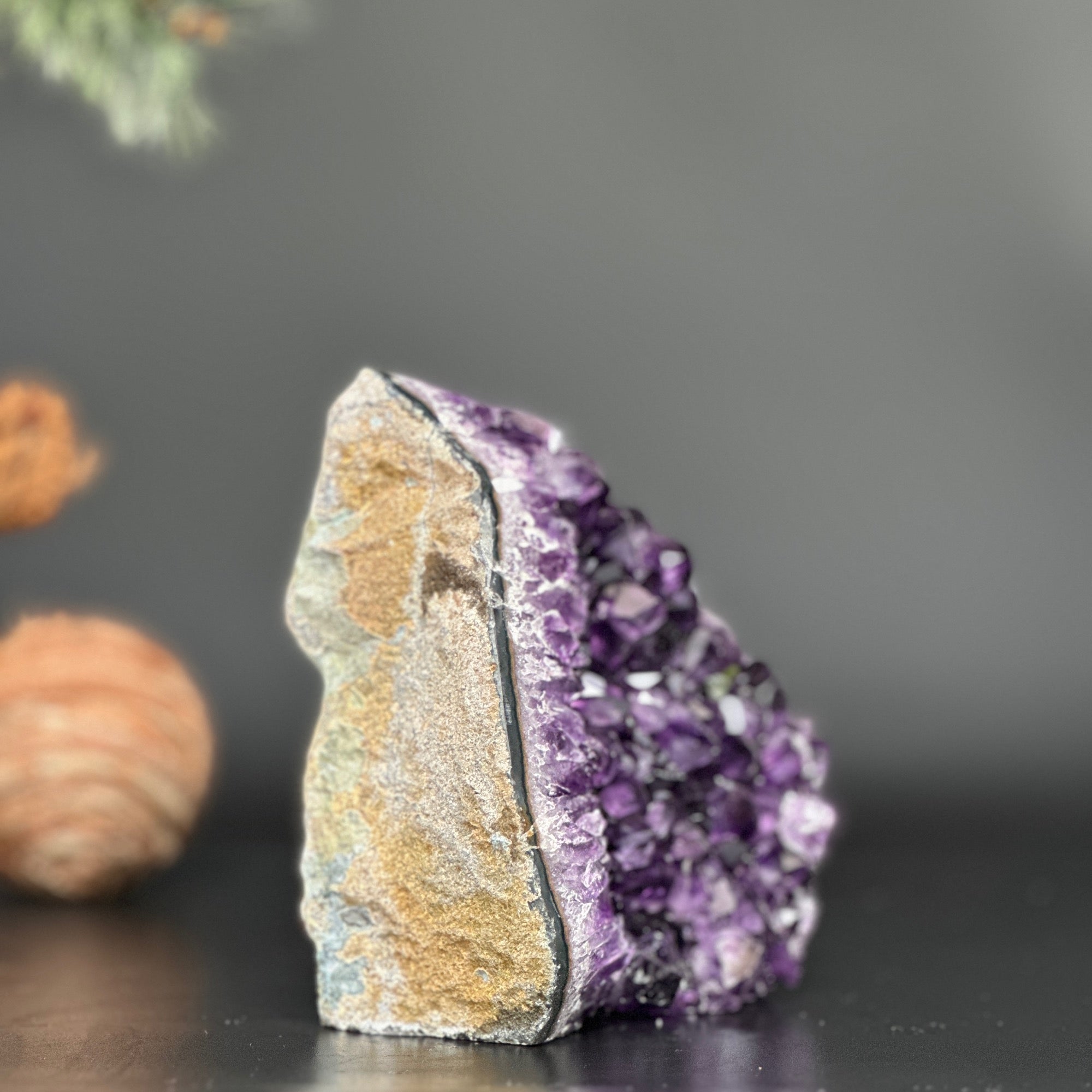 Cathedral Amethyst geode, Unique raw amethyst cluster