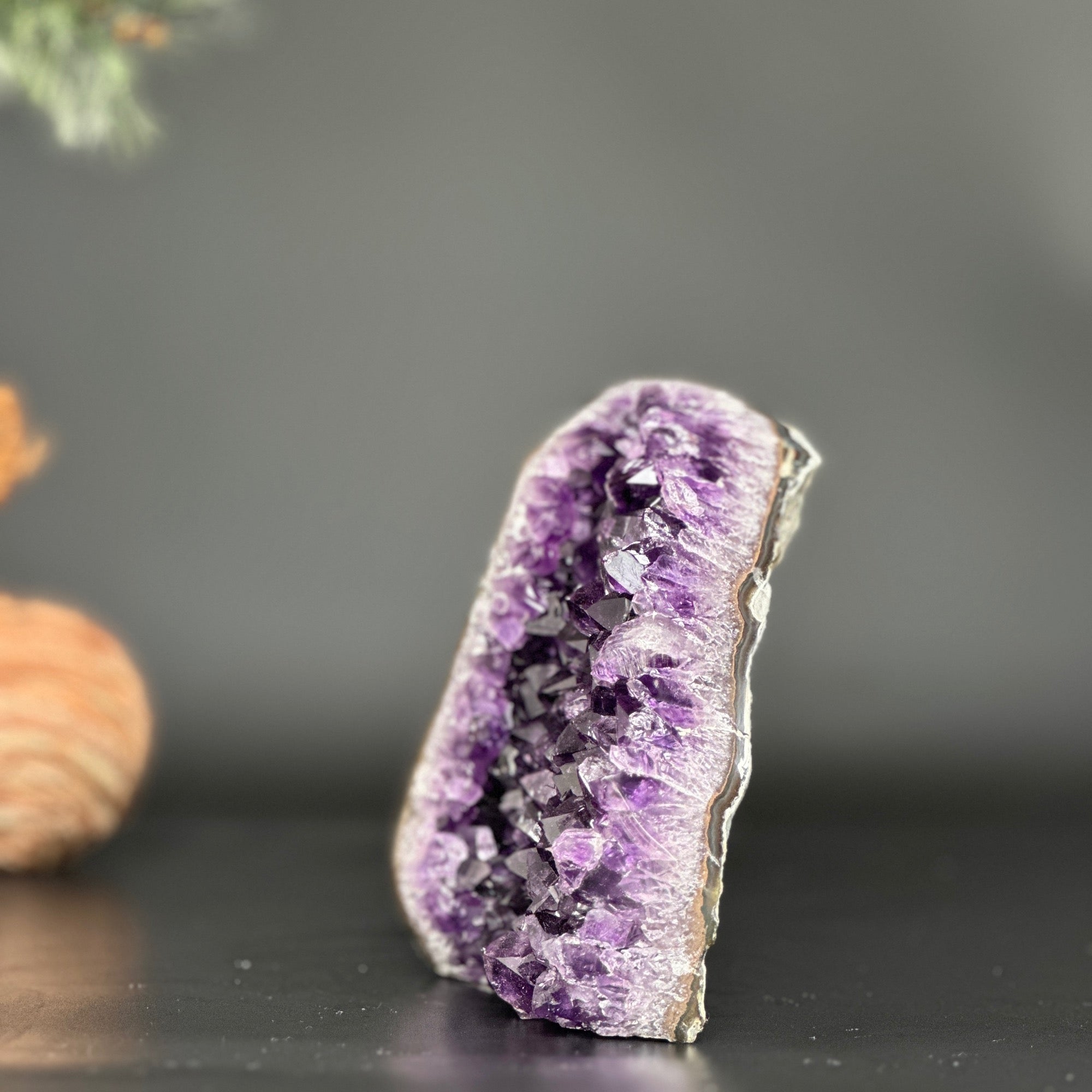Cathedral Amethyst geode, Unique raw amethyst cluster