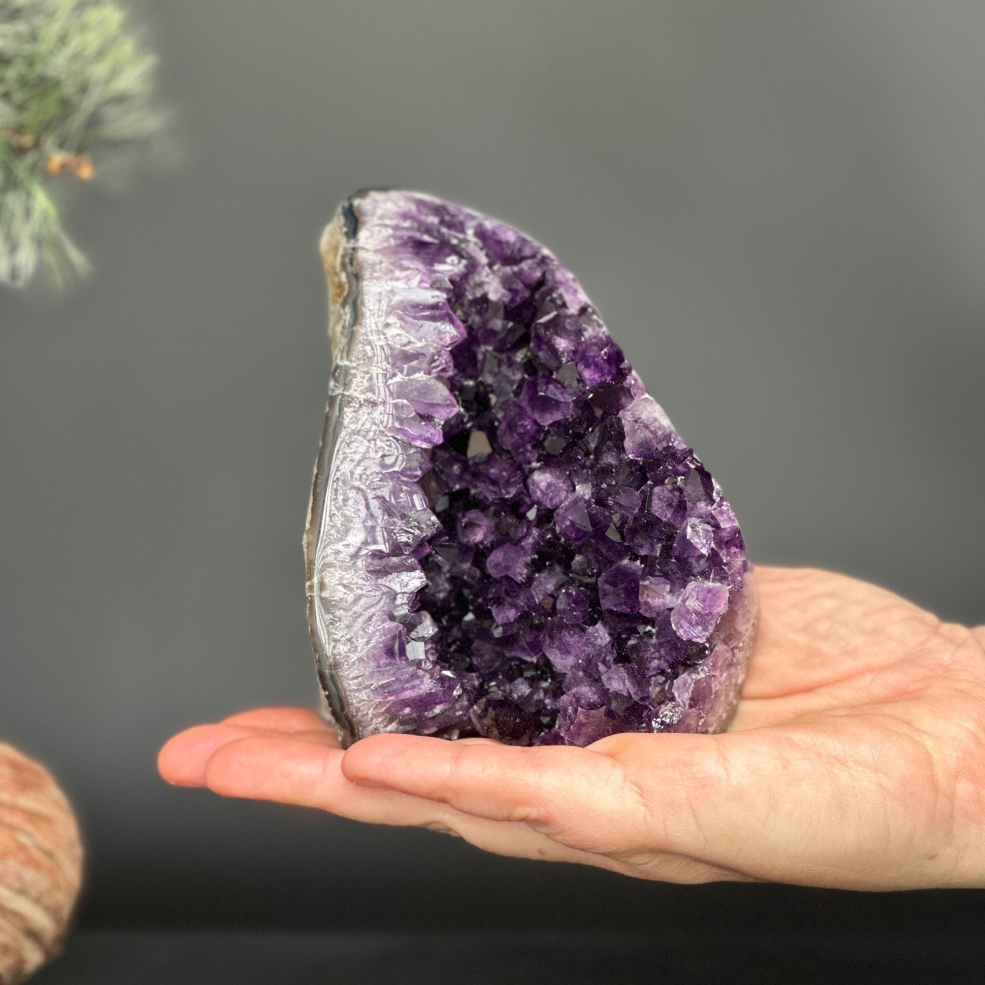 Cathedral Amethyst geode, Unique raw amethyst cluster