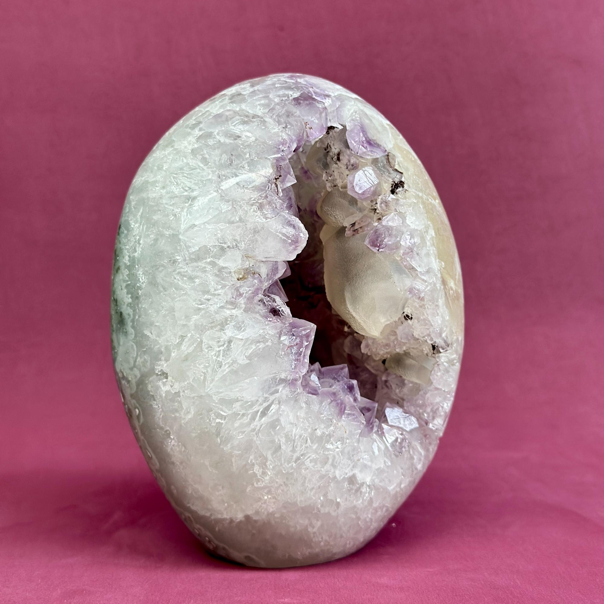 Large Uruguayan Quartz Geode Egg