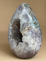 Crystal Geode, home decor with crystals eggs, quartz and agate find