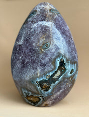 Crystal Geode, home decor with crystals eggs, quartz and agate find