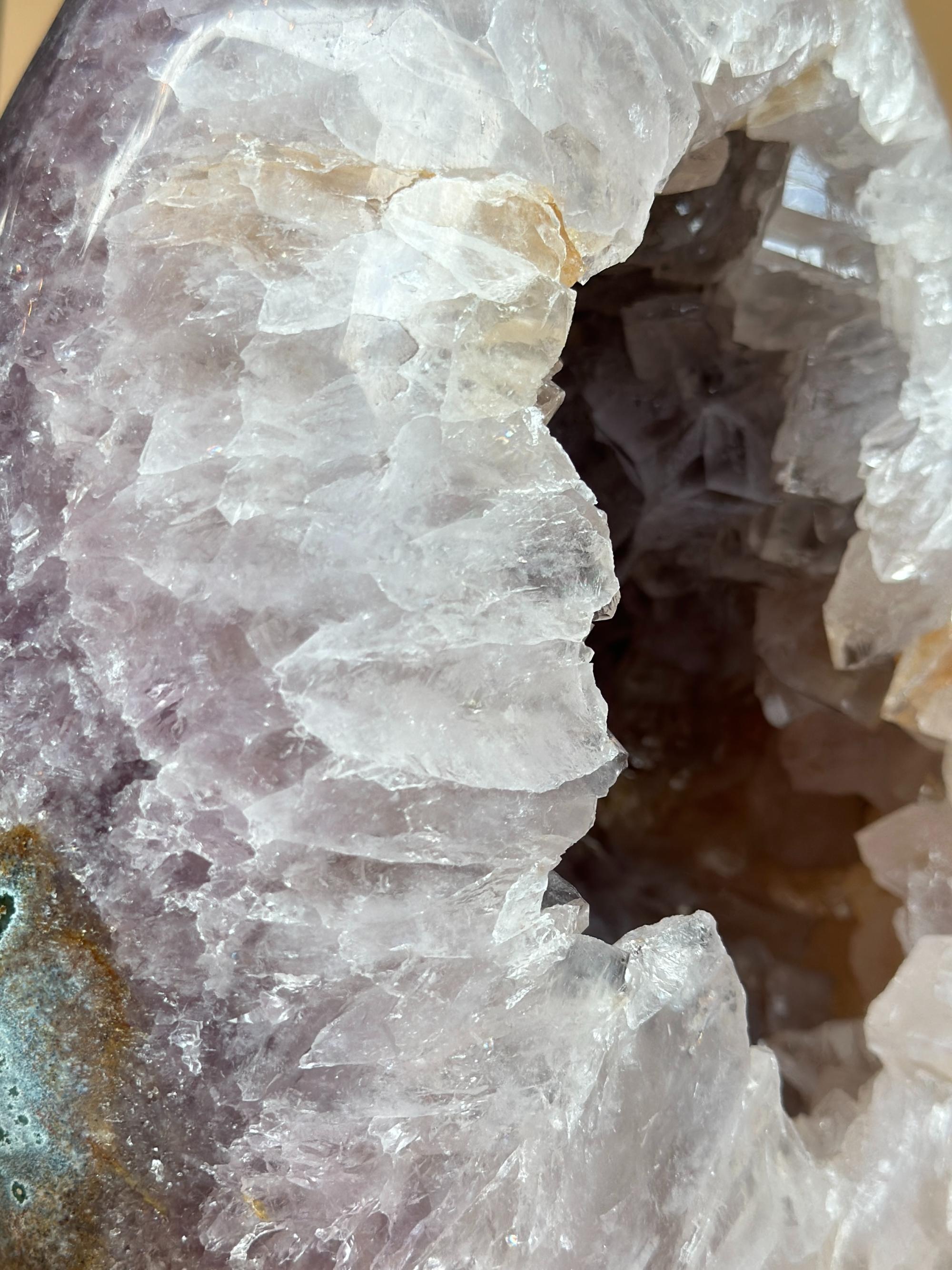 Crystal Geode, home decor with crystals eggs, quartz and agate find