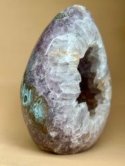 Crystal Geode, home decor with crystals eggs, quartz and agate find