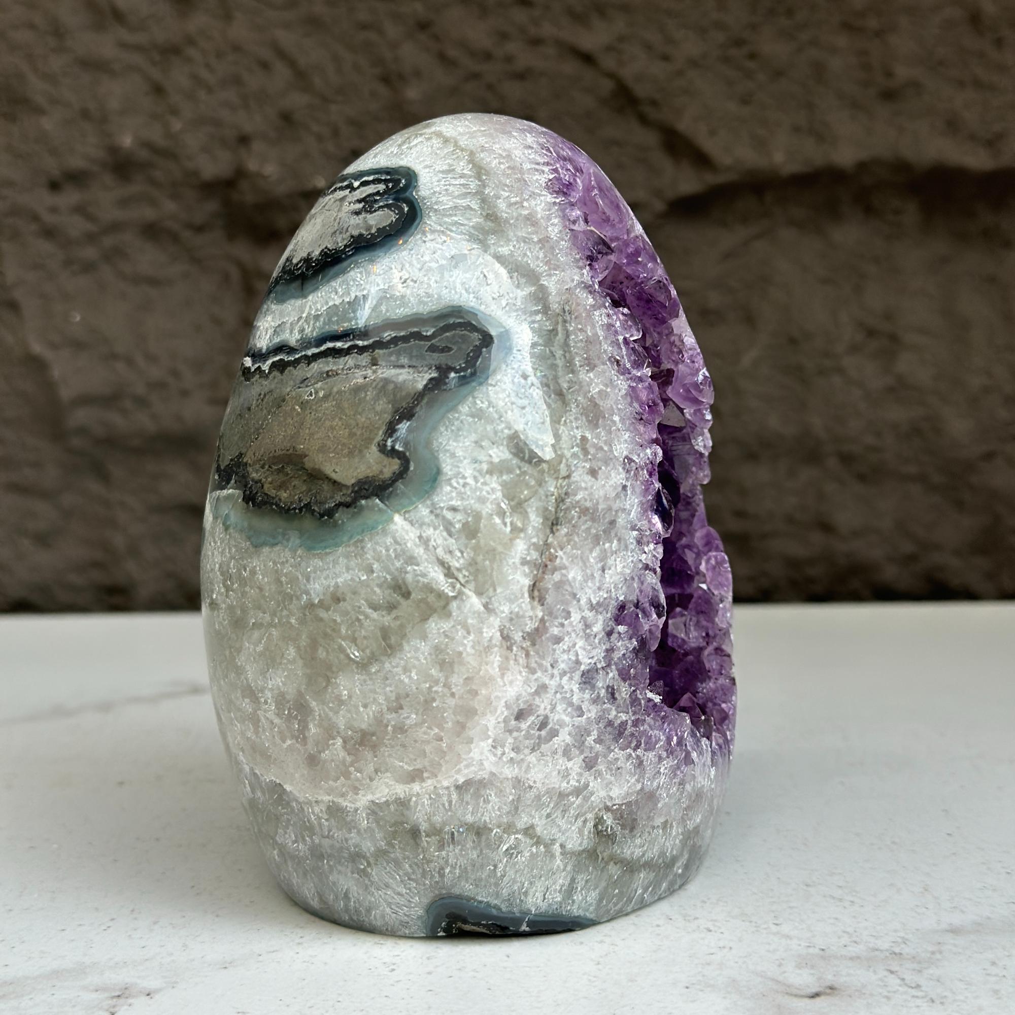 Amethyst Cut Base Crystal, Quartz Geodes, AAA Grade, Amethyst Free Standing Crystal