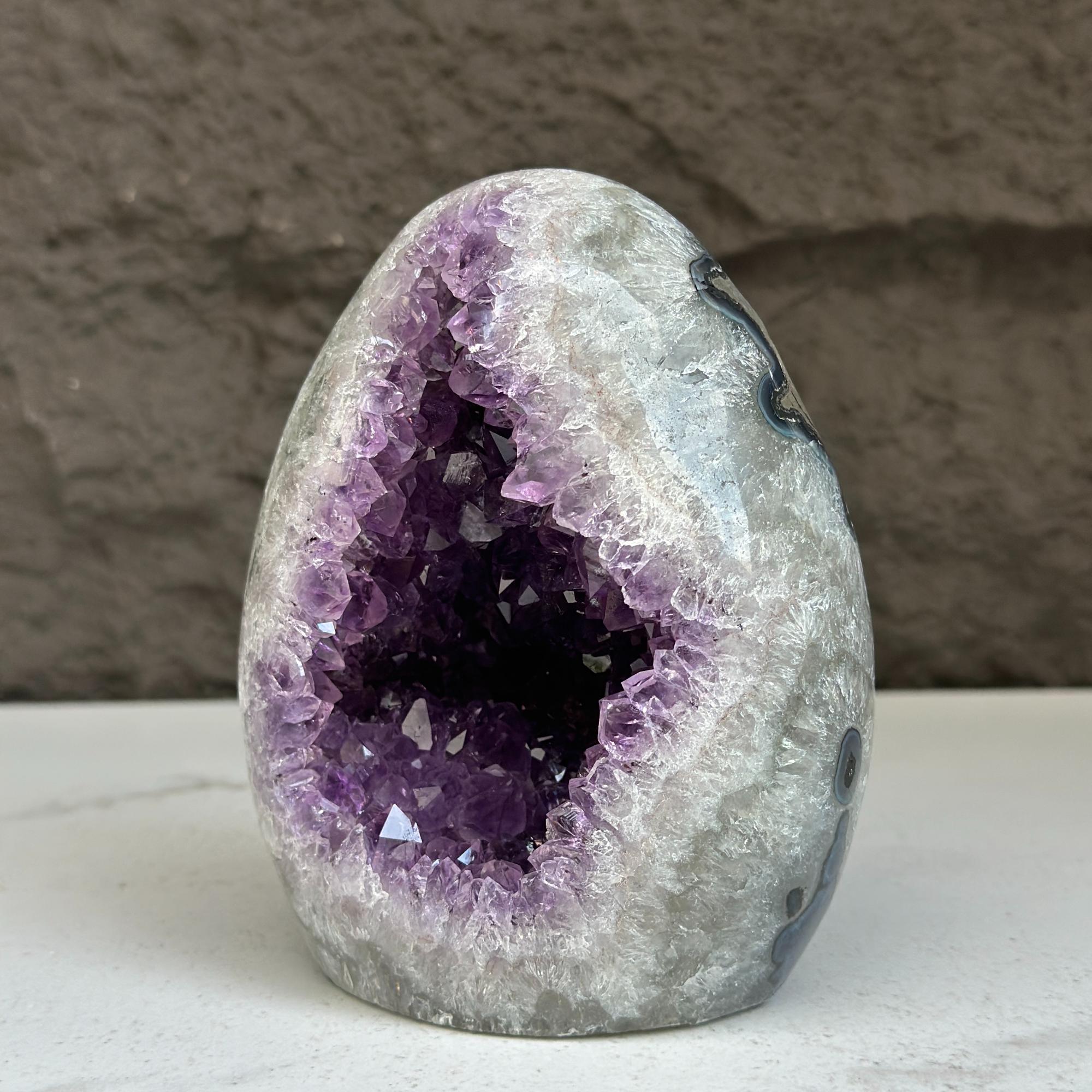 Amethyst Cut Base Crystal, Quartz Geodes, AAA Grade, Amethyst Free Standing Crystal