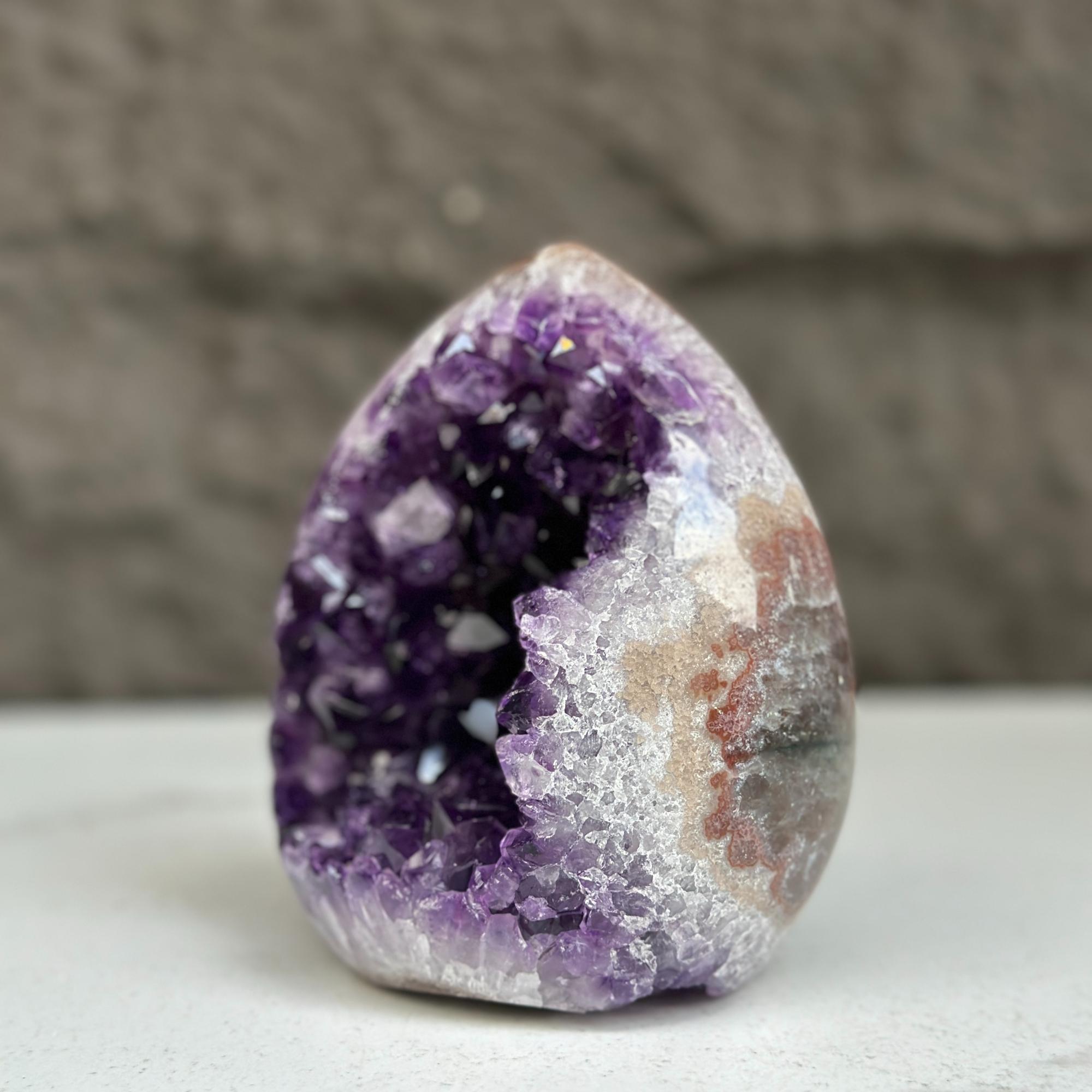 Amethyst Cut Base Crystal, Quartz Geodes, AAA Grade, Amethyst Free Standing Crystal