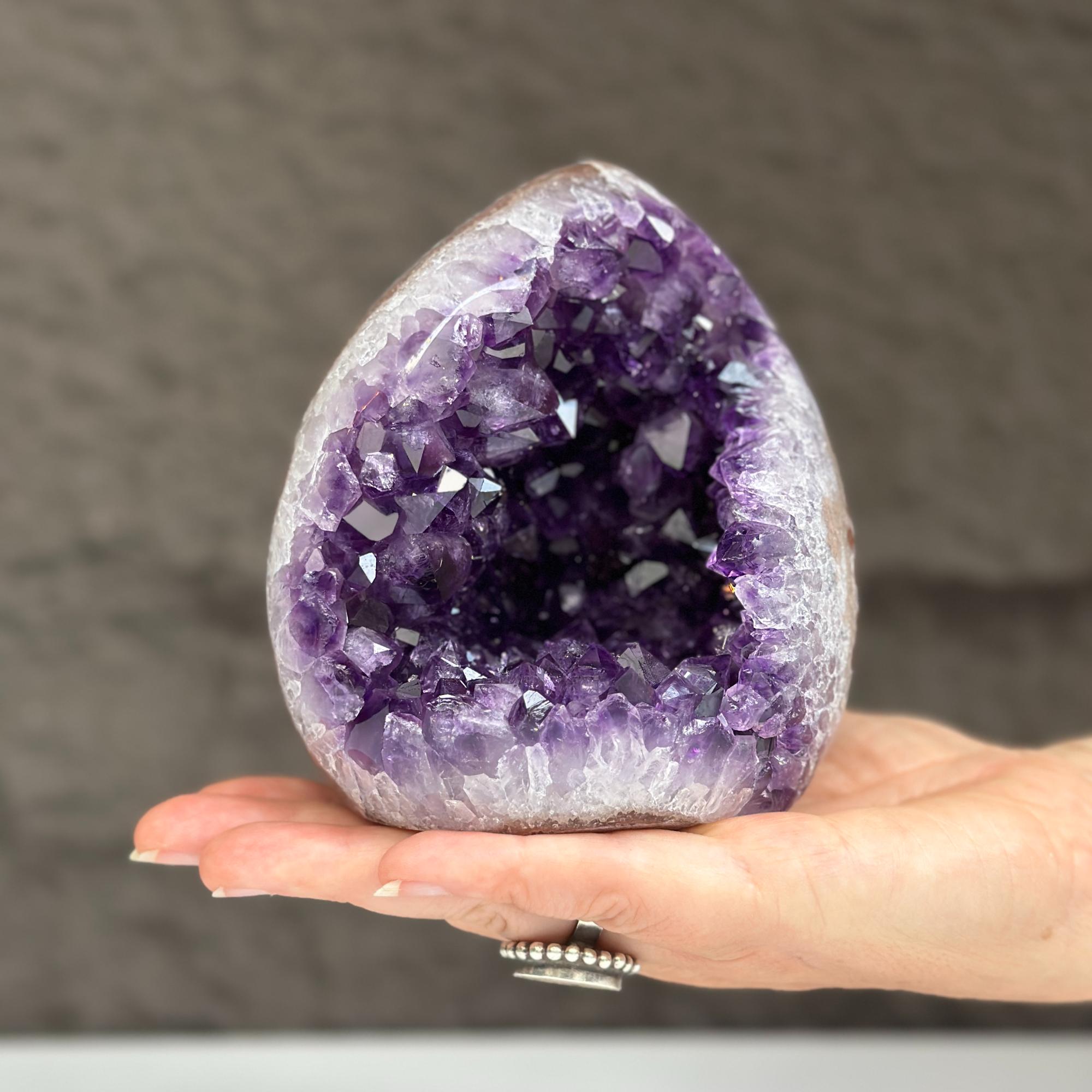 Amethyst Cut Base Crystal, Quartz Geodes, AAA Grade, Amethyst Free Standing Crystal