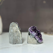 Amethyst set, amethysts for meditation altar, anxiety crystals