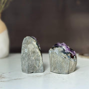 Amethyst set, amethysts for meditation altar, anxiety crystals