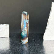 Incredible Quartz Crystal Flame, polished amethyst decorative stone for collectors