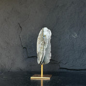 White Quartz with metallic base, Large Cave shaped, 10 inches tall piece for collectors, Full polished, Stunning decor Crystal