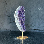 Incredible Crystal with Display Stand, Large Quartz, Amethyst geode on stand