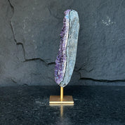 Incredible Crystal with Display Stand, Large Quartz, Amethyst geode on stand