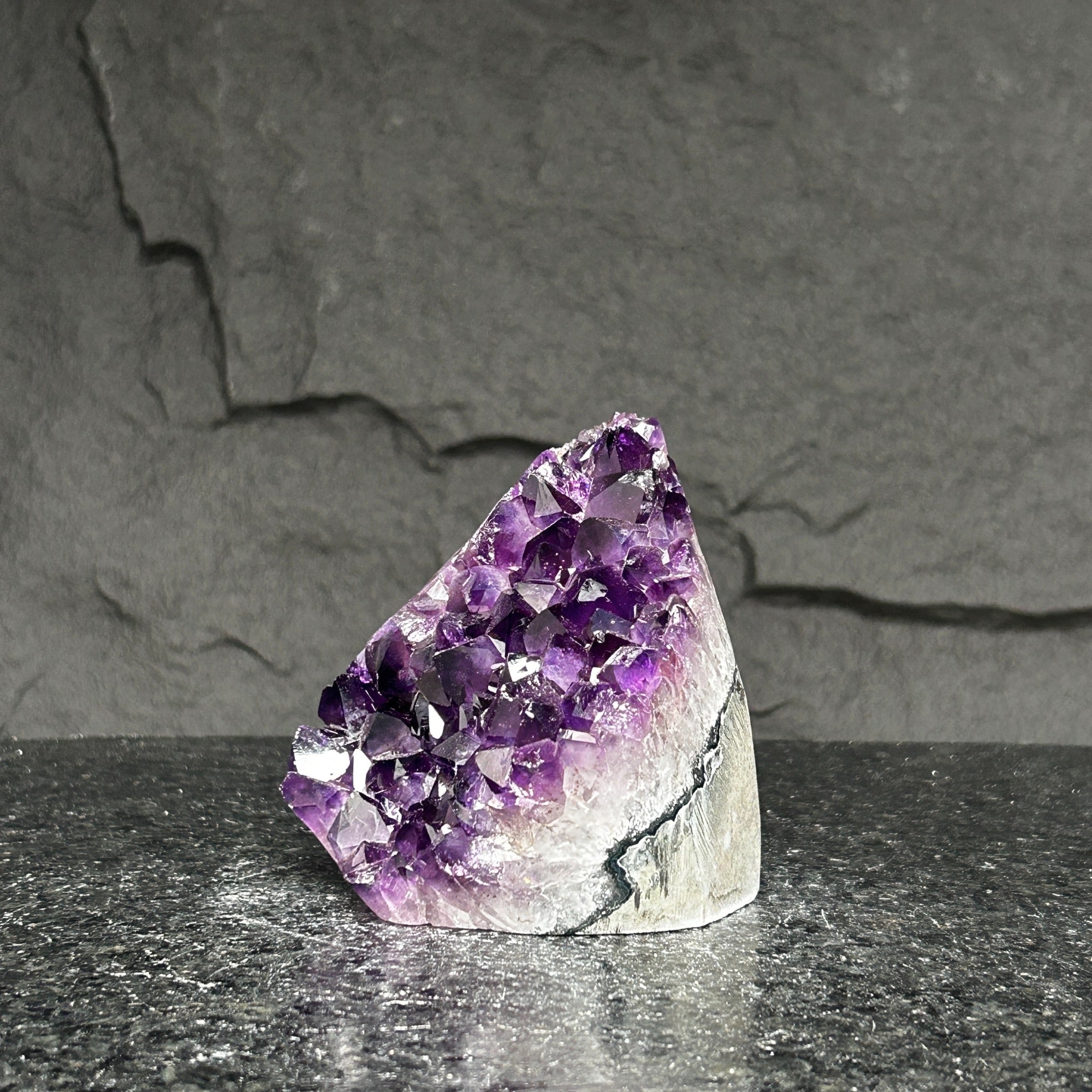 Deep purple amethyst cathedral, 2LB amethyst crystal