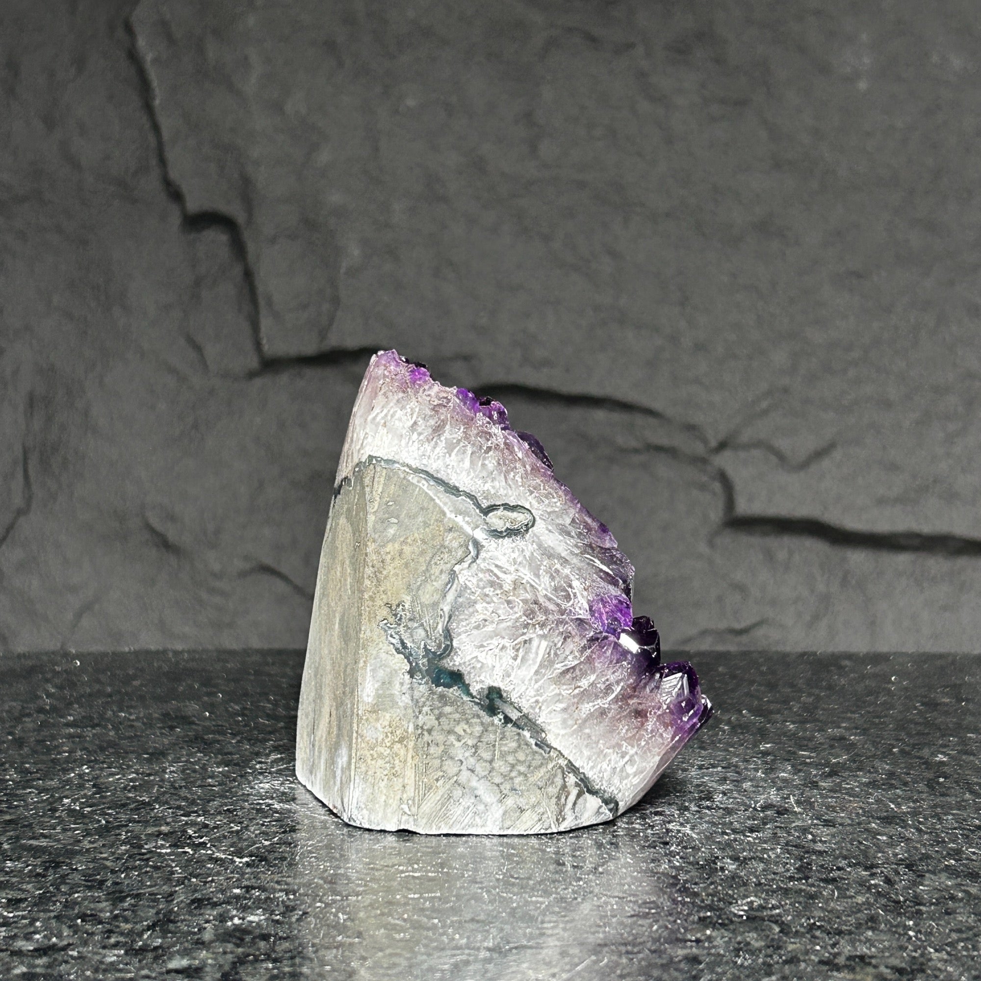 Deep purple amethyst cathedral, 2LB amethyst crystal