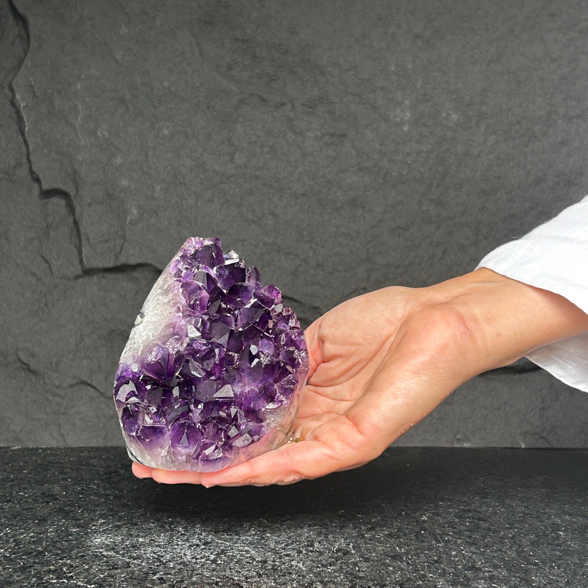 Deep purple amethyst cathedral, 2LB amethyst crystal
