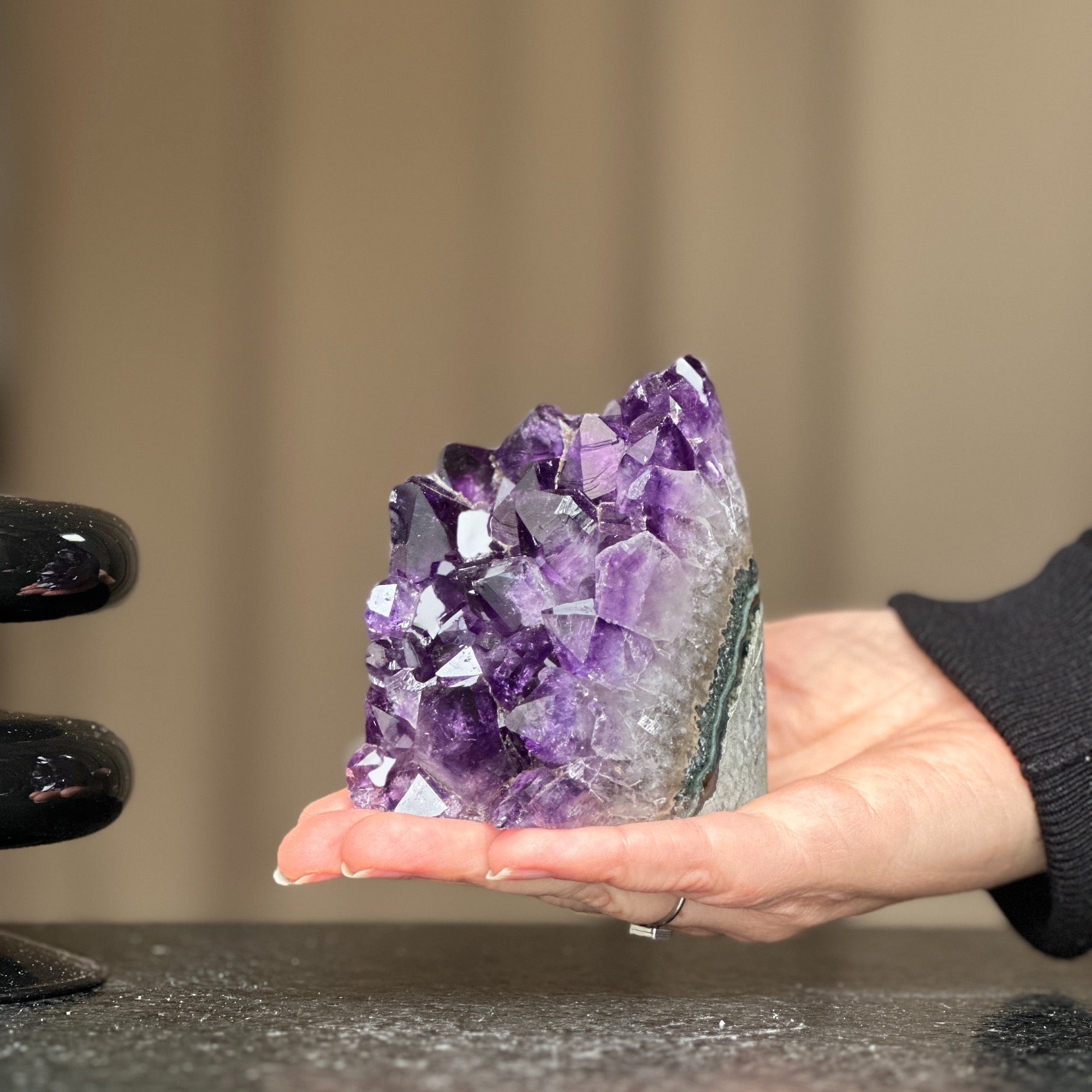 Cut Base Amethyst, Self Standing Crystal Cluster, Free Standing Amethyst