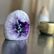 Uruguayan Amethyst and Agate Cave, Natural Druzy Geode, Premium decor crystal
