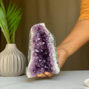 Huge crystals amethyst stone for home decor, stunning AAA grade geode from Uruguay