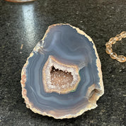 Large Quartz Geode Cave with Agate edges, Unique Home Decor Crystal, High Quality Quartz, Crystal centerpiece