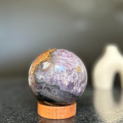 Amethyst sphere with agate layers, Crystal Ball 1 Lb, Large Agate sphere, Top quality crystal ball