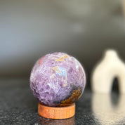 Amethyst sphere with agate layers, Crystal Ball 1 Lb, Large Agate sphere, Top quality crystal ball