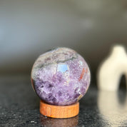 Amethyst sphere with agate layers, Crystal Ball 1 Lb, Large Agate sphere, Top quality crystal ball