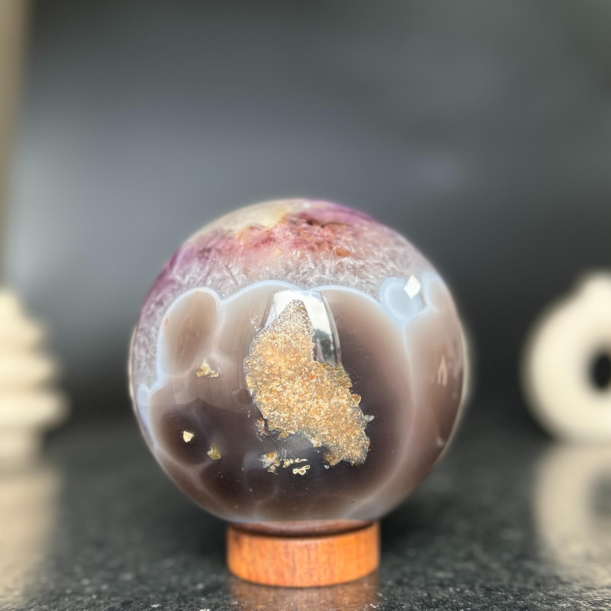 Amethyst Geode Sphere, Crystal Ball, Open Sphere, Extra large sphere