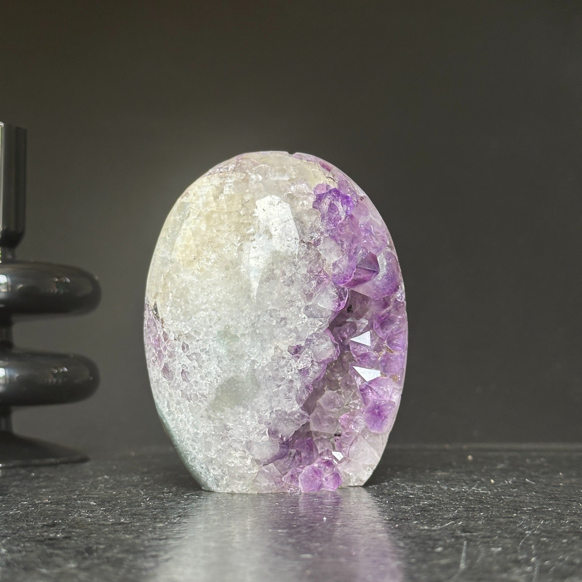 Natural Amethyst Quartz Geode Egg