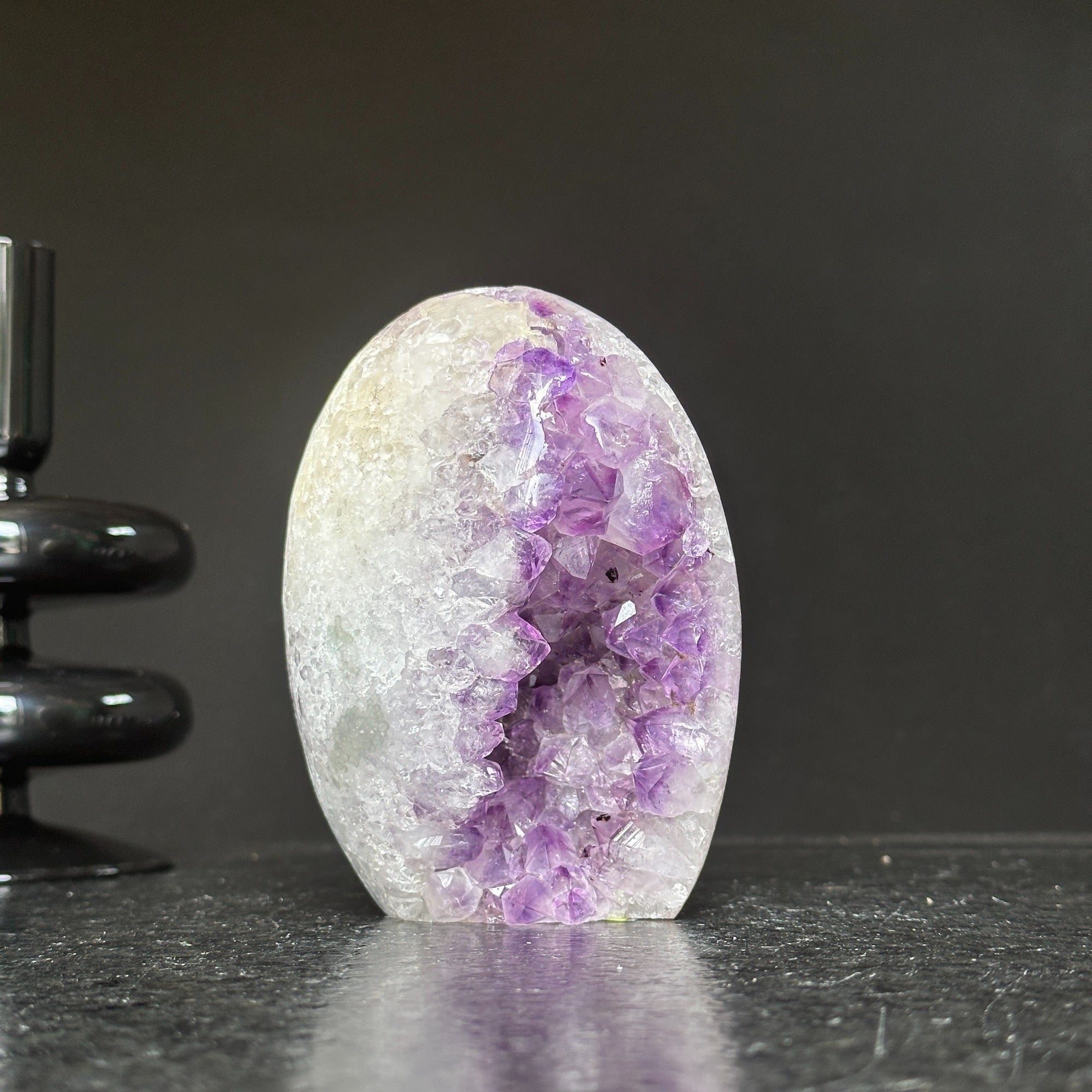 Natural Amethyst Quartz Geode Egg