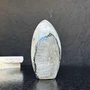 Amethyst Geode Crystal Egg with incredible Agate formations, Natural cave shaped polished agate stone