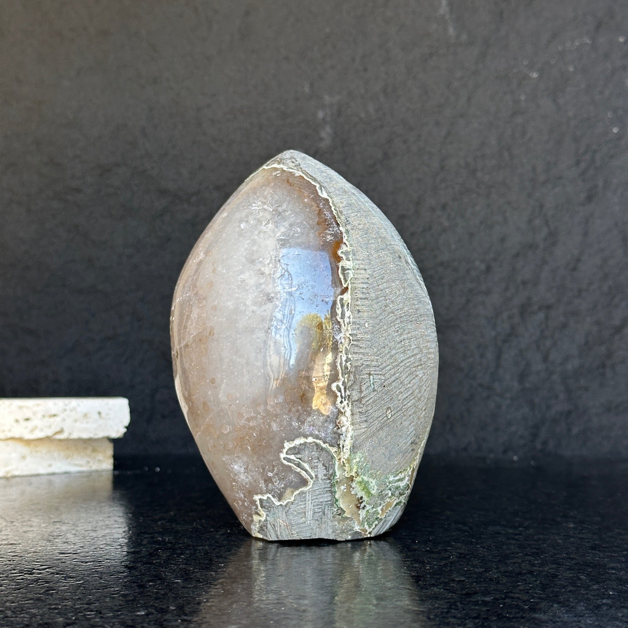 Extra Large Amethyst Geode Cave, Oval shaped Full polished stone, Stunning decor piece, Giant Crystal