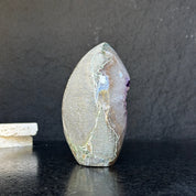 Extra Large Amethyst Geode Cave, Oval shaped Full polished stone, Stunning decor piece, Giant Crystal