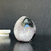 Quartz, Amethyst and Agate Stone Egg, 3 Lb Oval Full polished Crystal