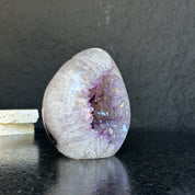 Quartz, Amethyst and Agate Stone Egg, 3 Lb Oval Full polished Crystal